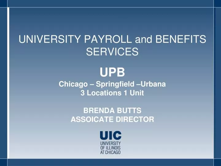 university payroll and benefits services