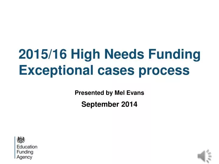 2015 16 high needs funding exceptional cases process