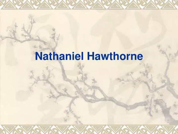 nathaniel hawthorne