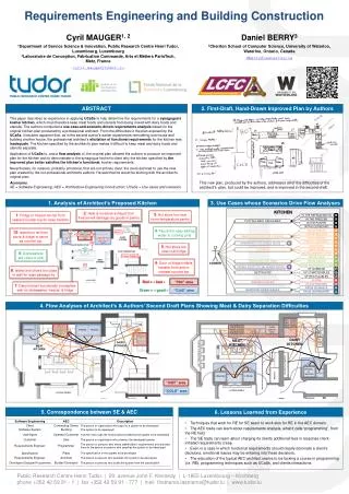 Requirements Engineering and Building Construction