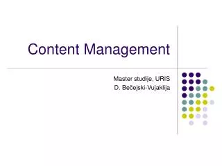 content management
