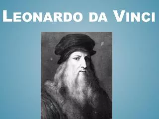 leonardo da vinci