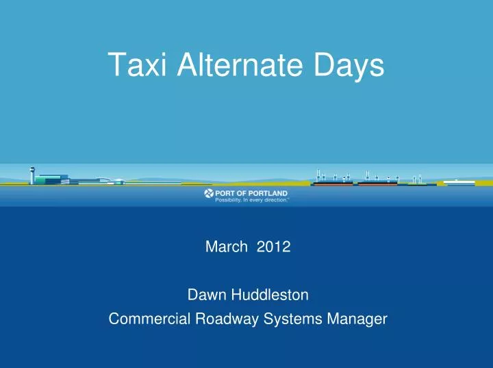 taxi alternate days