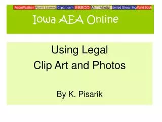 Using Legal Clip Art and Photos By K. Pisarik