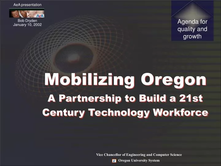 mobilizing oregon a partnership to build a 21st century technology workforce