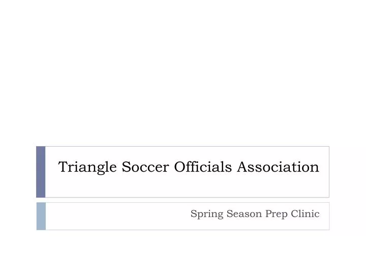 triangle soccer officials association