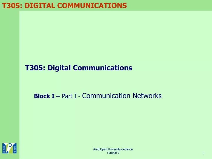 t305 digital communications