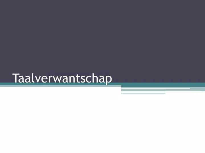 taalverwantschap