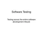 Software Testing - slide 1