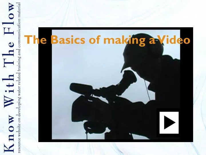 the basics of making a video