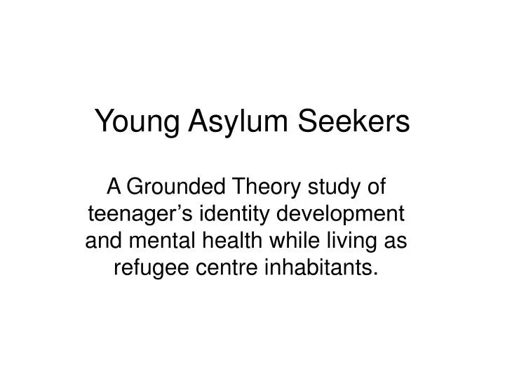 young asylum seekers