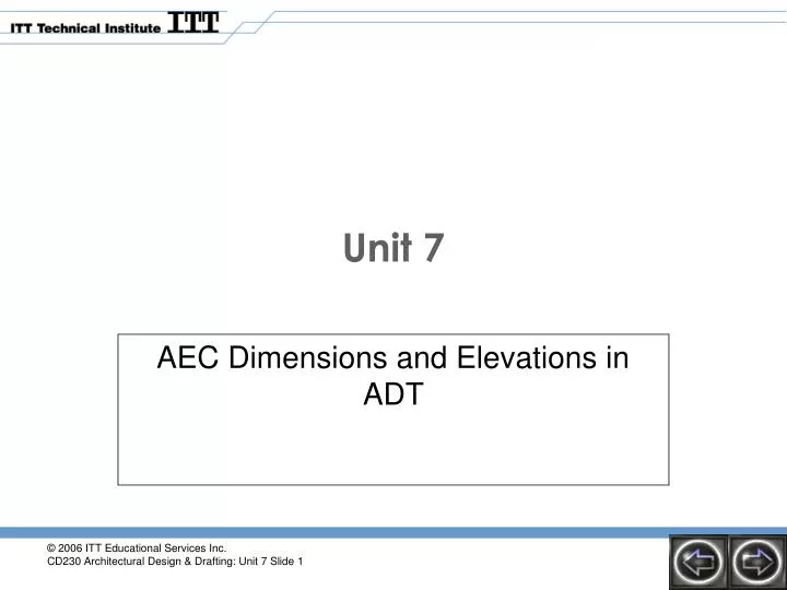 aec dimensions and elevations in adt