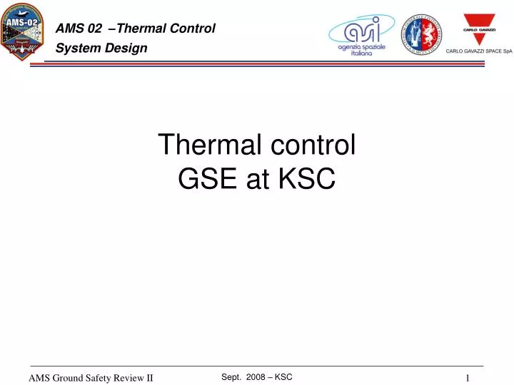 thermal control gse at ksc