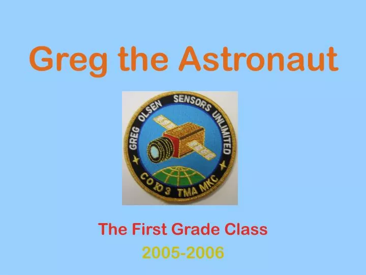 greg the astronaut