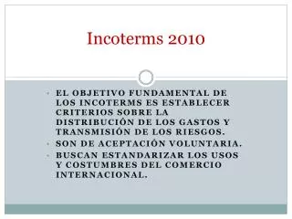 incoterms 2010