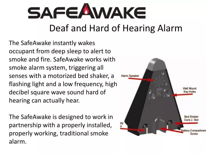 deaf and hard of hearing alarm