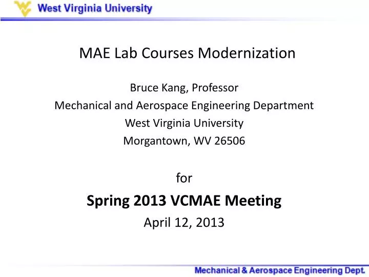 mae lab courses modernization