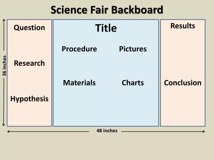 science fair backboard