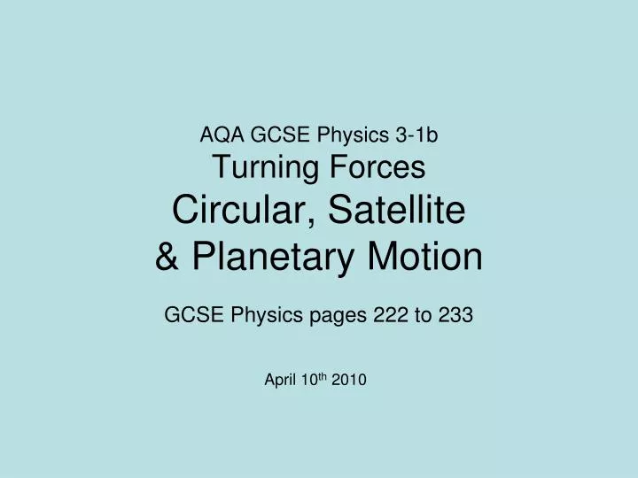 gcse physics pages 222 to 233