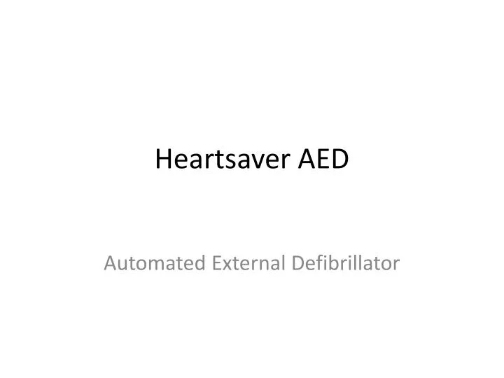 heartsaver aed