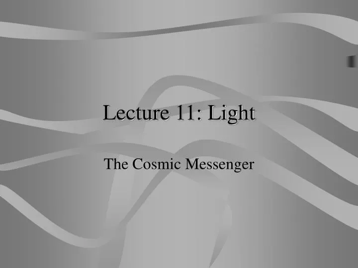 lecture 11 light