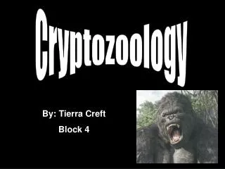 Cryptozoology