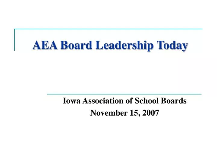 aea board leadership today