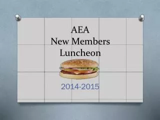 AEA New Members Luncheon