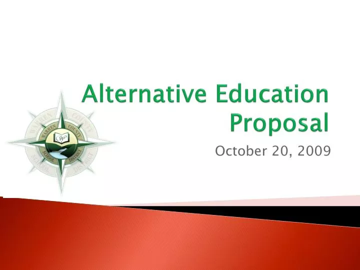 alternative education proposal