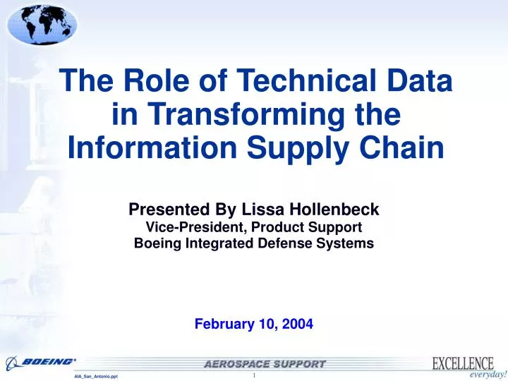 the role of technical data in transforming the information supply chain