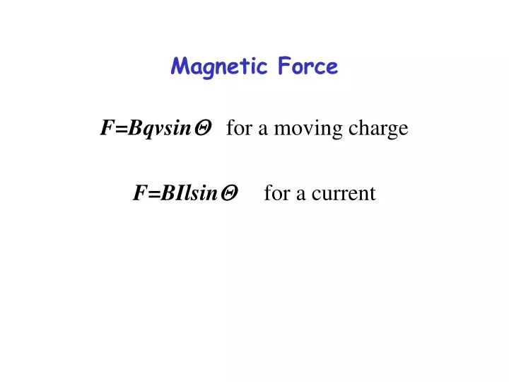 magnetic force