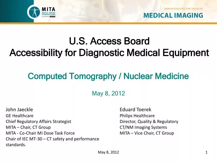 u s access board accessibility for diagnostic medical equipment