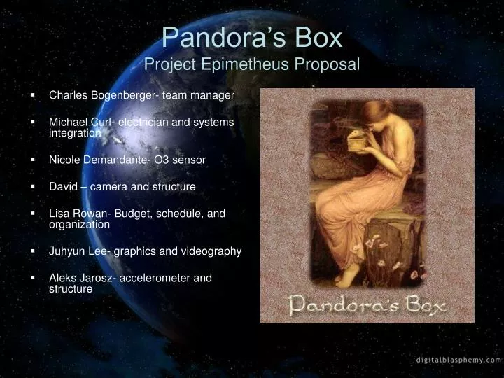 pandora s box project epimetheus proposal