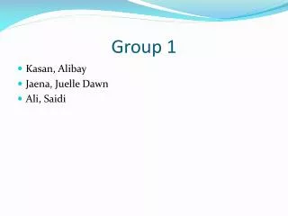 group 1