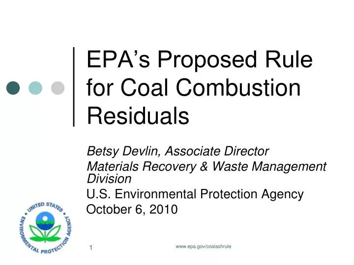 epa s proposed rule for coal combustion residuals