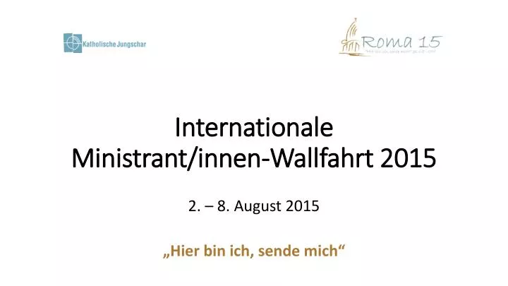 internationale ministrant innen wallfahrt 2015
