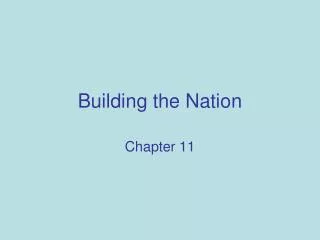 building the nation