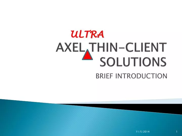 axel thin client solutions