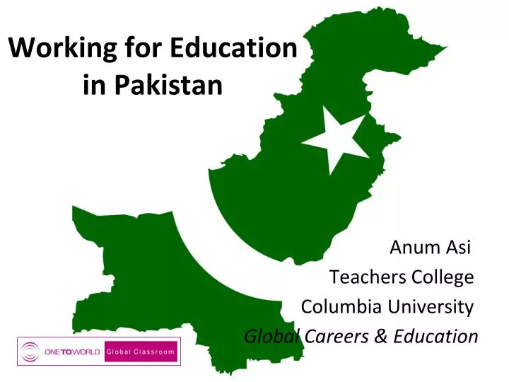 working for education in pakistan