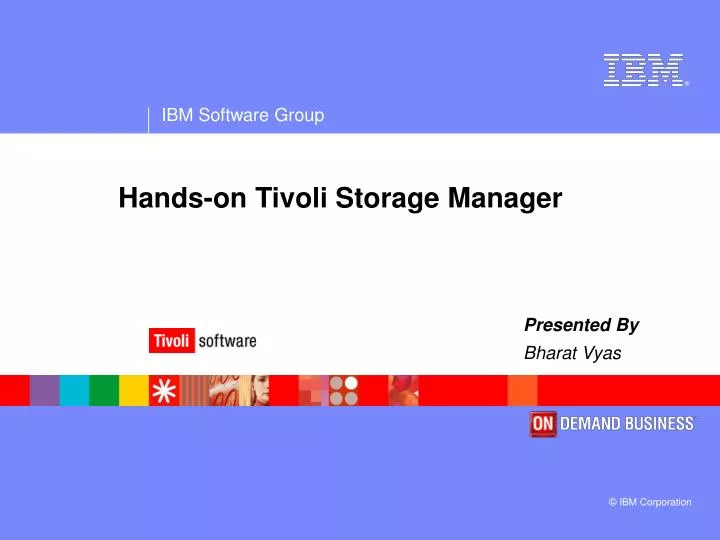 hands on tivoli storage manager