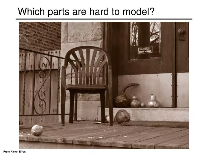 which parts are hard to model