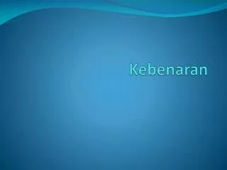 kebenaran