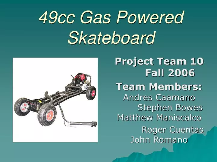 49cc gas powered skateboard