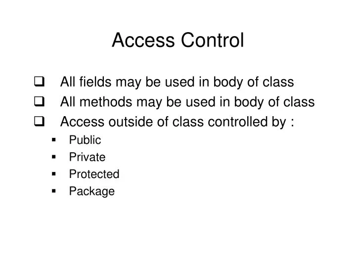 access control