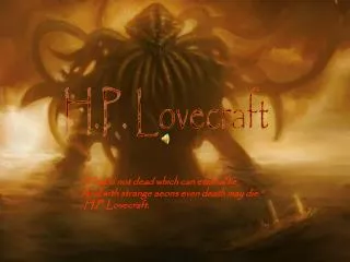 H.P. Lovecraft