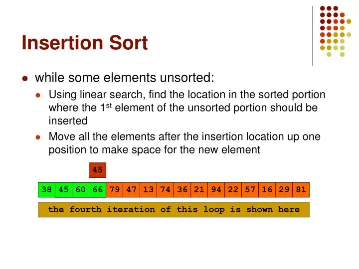 insertion sort