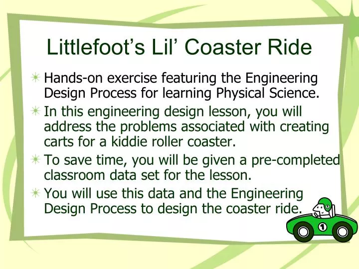 littlefoot s lil coaster ride