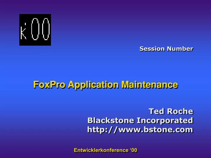 foxpro application maintenance