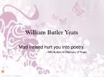 William Butler Yeats - slide 1