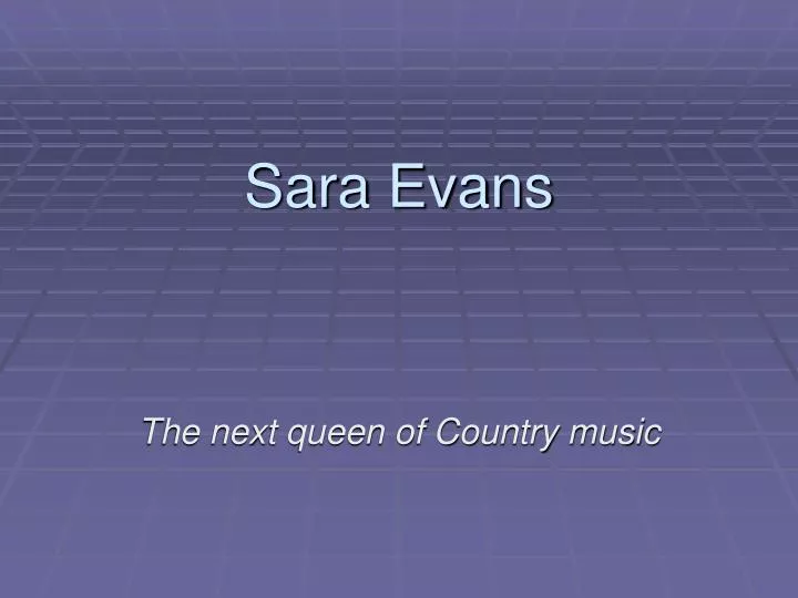 sara evans